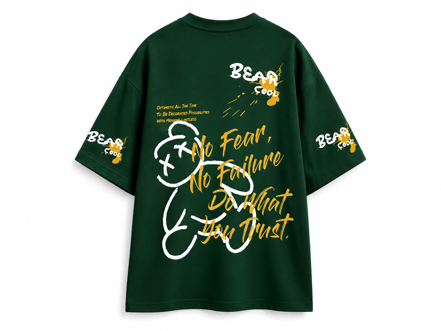T-shirt Homme Oversize Bear Cool – Imprimé Graphique Streetwear – Col Rond
