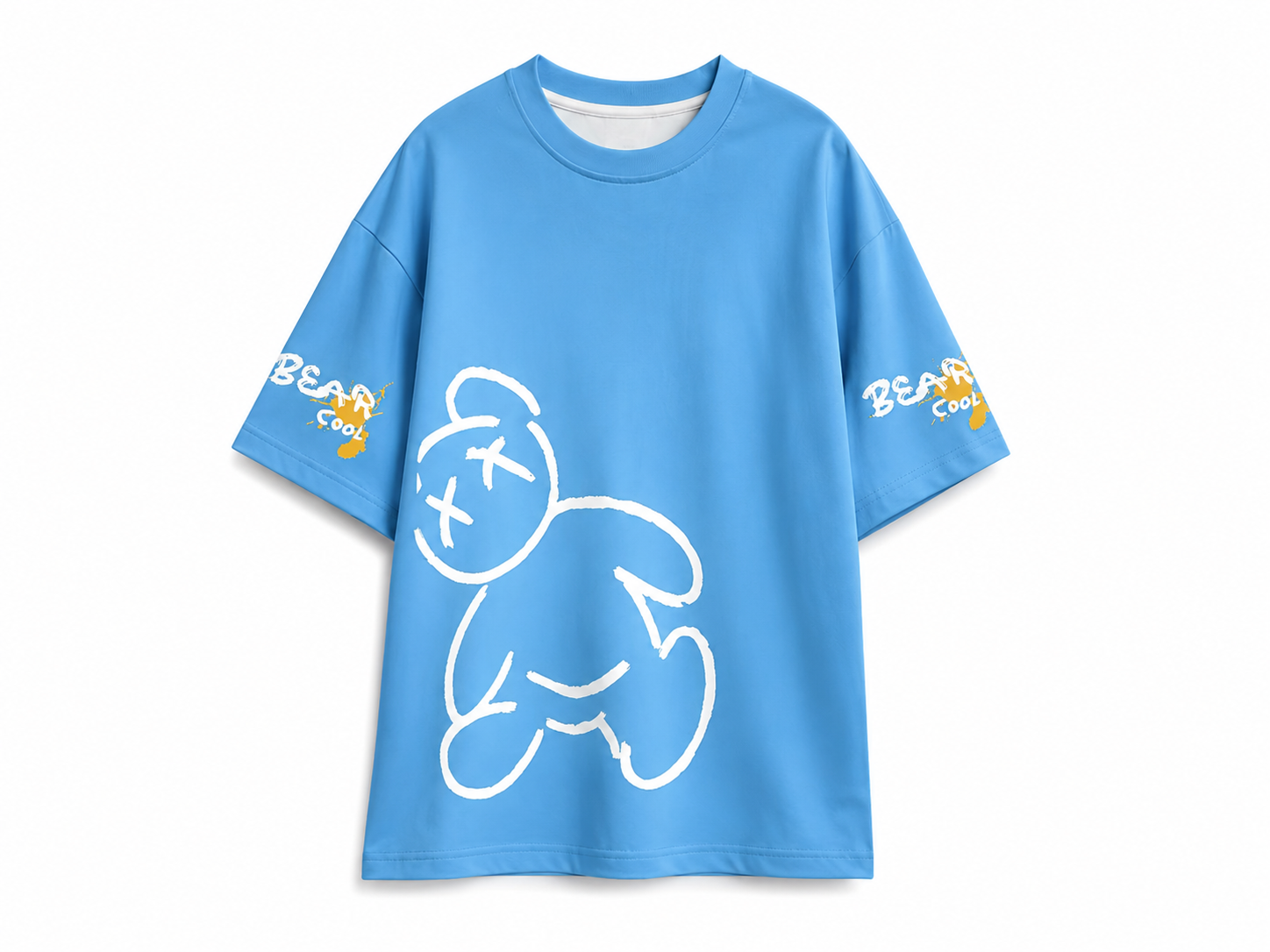 T-shirt Homme Oversize Bear Cool – Imprimé Graphique Streetwear – Col Rond