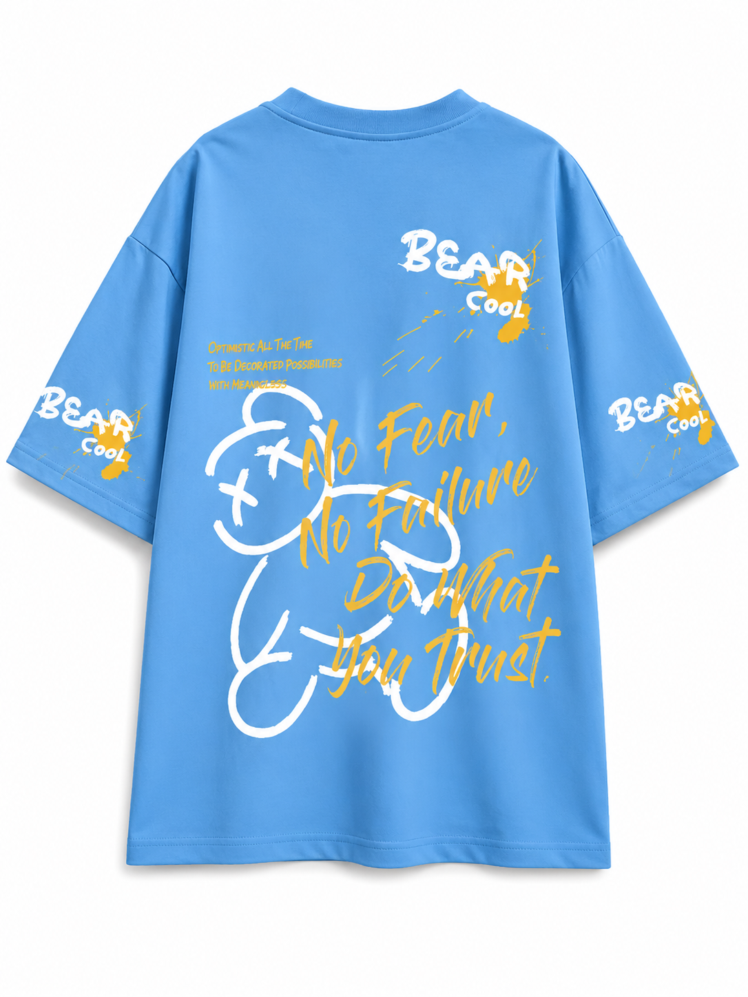 T-shirt Homme Oversize Bear Cool – Imprimé Graphique Streetwear – Col Rond