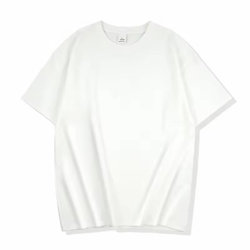 T-shirt Oversize Homme 100% Coton – Blanc & Noir