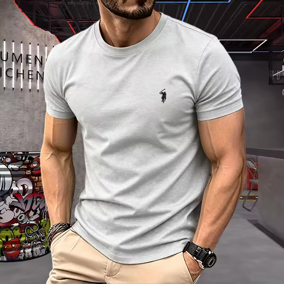 T-shirt Ralph Lauren Homme 100 % Coton – Logo Brodé – Col Rond